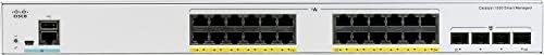Cisco Catalyst 1000-24T-4X-L מתג רשת, 24 יציאות Ethernet של ג'יגביט, 4 10 גרם יציאות SFP+ uplink, פעולה ללא מאוורר, מוגבלת משופרת