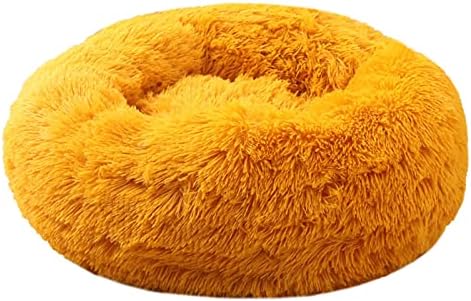 SSXGSLBH מיטת כלב קטיפה עגולה מלונה כרית כרית כרית כלב ספה כלב סל כלב מיטת חיות מחמד