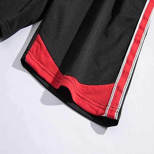 מכנסי כדורסל Wenkomg1 לגברים, חסימת צבע יבש מהירה גזעים קלים משקל קל משקל אלסטיים המותניים המותניים המותניים המותניים