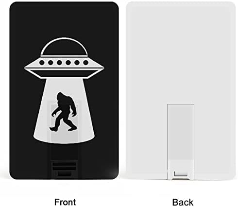 Bigfoot UFO USB 2.0 מכונן פלאש מכונן זיכרון צורה של כרטיס אשראי