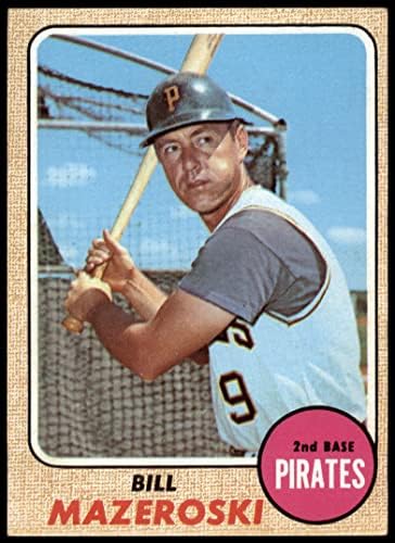 1968 Topps 390 Bill Mazeroski Pittsburgh Pirates Pirates Ex