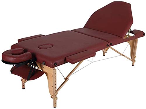שולחן עיסוי LJJSMG, קיפול נייד מיטת עיסוי מקורית מיטת יופי בית יופי עיסוי פיזיותרפיה נושאת מקרה קל משקל מתקפל לטיפול