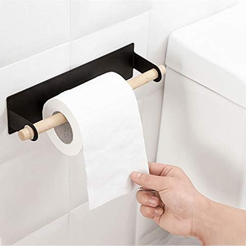 UXZDX דבק עצמי מחזיקי נייר מגבת מתלה אחסון מעץ מדף תלוי למטבח כלים שימושיים