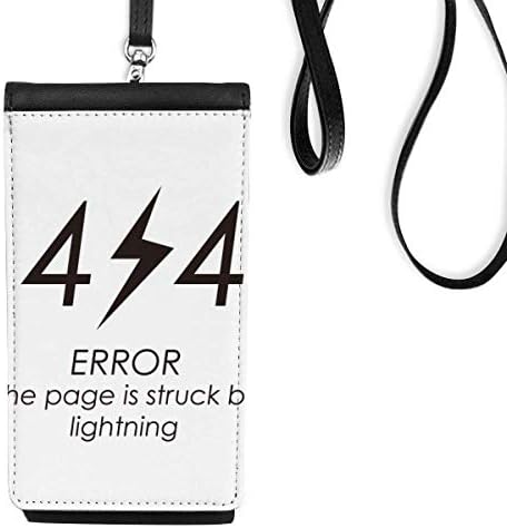 מתכנת 404 שגיאה עמוד טלפון ארנק ארנק תלייה כיס נייד כיס שחור