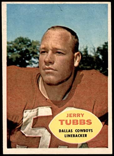 1960 Topps 38 Jerry Tubbs Dallas Cowboys VG/Ex Cowboys Oklahoma