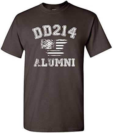 DD214 בוגרי חולצת דגל אמריקאית במצוקה חולצת טריק