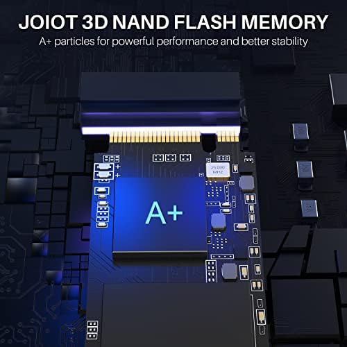 JOIOT 1TB SSD PCLE 3.0X4, NVME M.2 2280, כונן מצב מוצק פנימי, אחסון למחשב, מחשבים ניידים, משחק ועוד, טכנולוגיית V-NAND, מקסימום מהירות, שחור