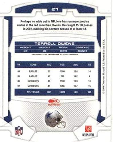 2008 טירונים וכוכבים עלים 27 טרל אוונס קאובויס NFL כרטיס כדורגל NM-MT