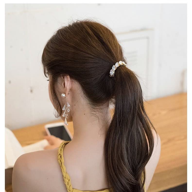 XJJZS שיער קליפ האחורי של הקליפ הנשי של הראש כיסוי ראש קוריאני קוריאני סתיו חורף קליפ מילה קליפ קוקו קוקו
