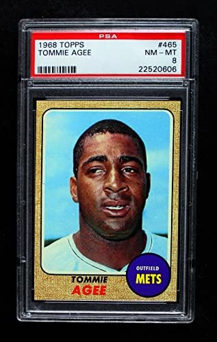 1968 Topps 465 Tommie Agee New York Mets PSA PSA 8.00 Mets