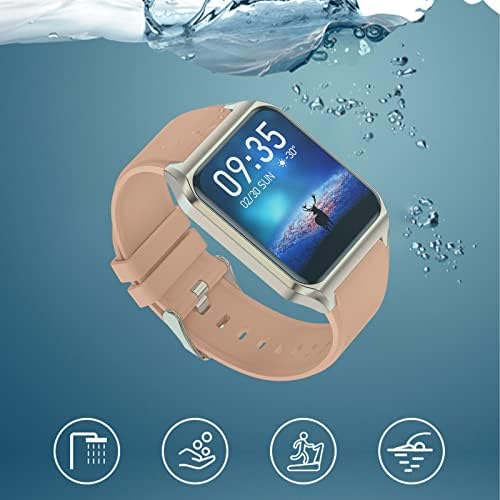 שעונים חכמים של Byikun עבור גברים נשים, מעקב אחר פעילות ושעונים חכמים עם צג אוקסימטרי לחץ דופק דופק, שעון חכם שיכול לטקסט ולהתקשר, Health Smartwatch עבור iPhone Android A